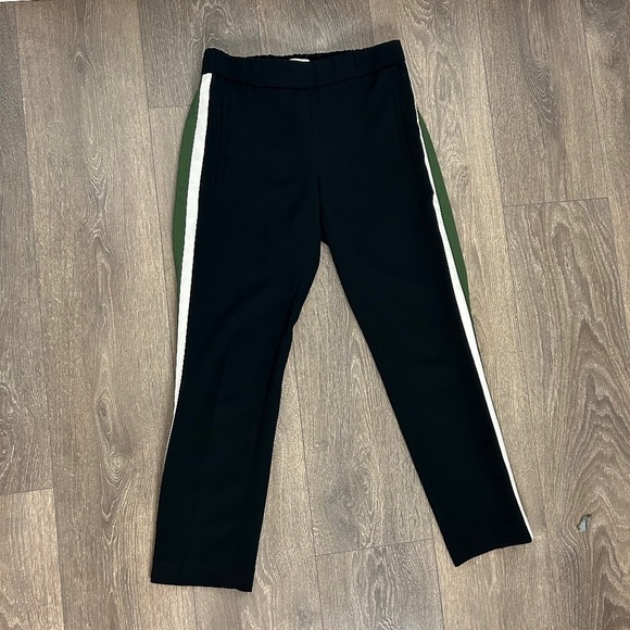 Aritzia Wilfred Darontal Pant Navy Side Stripe Trousers Pleated High Waist 00 - Picture 9 of 16